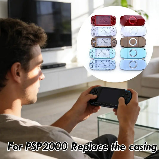 PSP 2000 Full Housing Shell Replacement Case Kit – Multi-Color Console Replacement Shell Peaceful Pleasures Health and Wellness