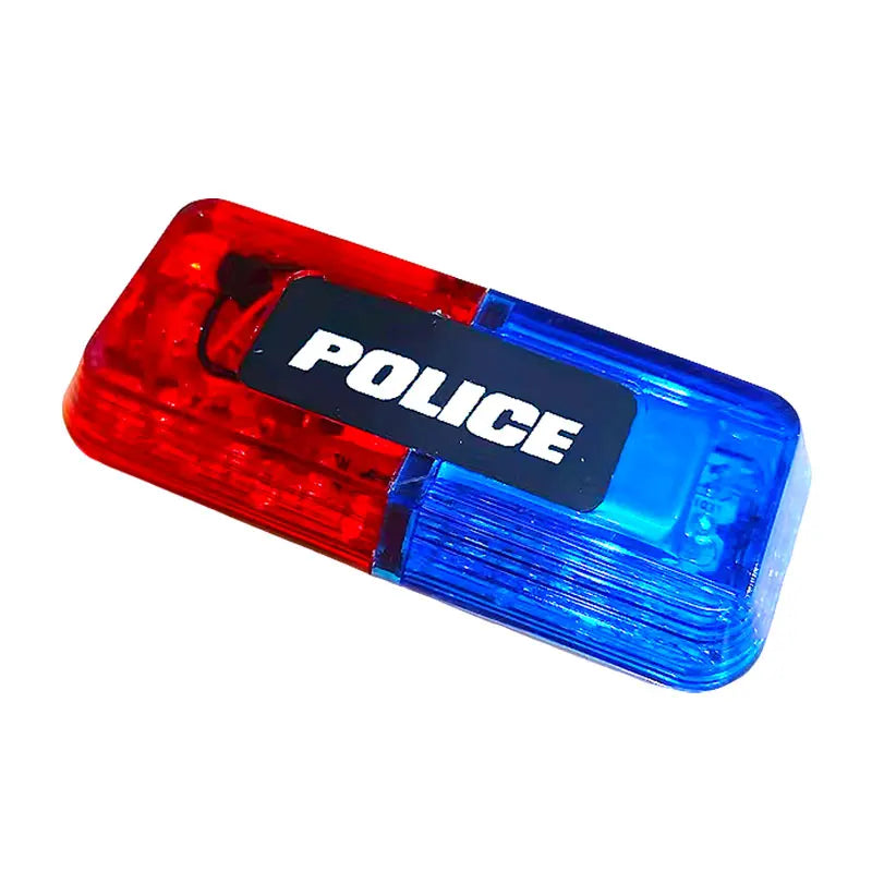 Rechargeable Red Blue LED Shoulder Strobe Clip Warning Light