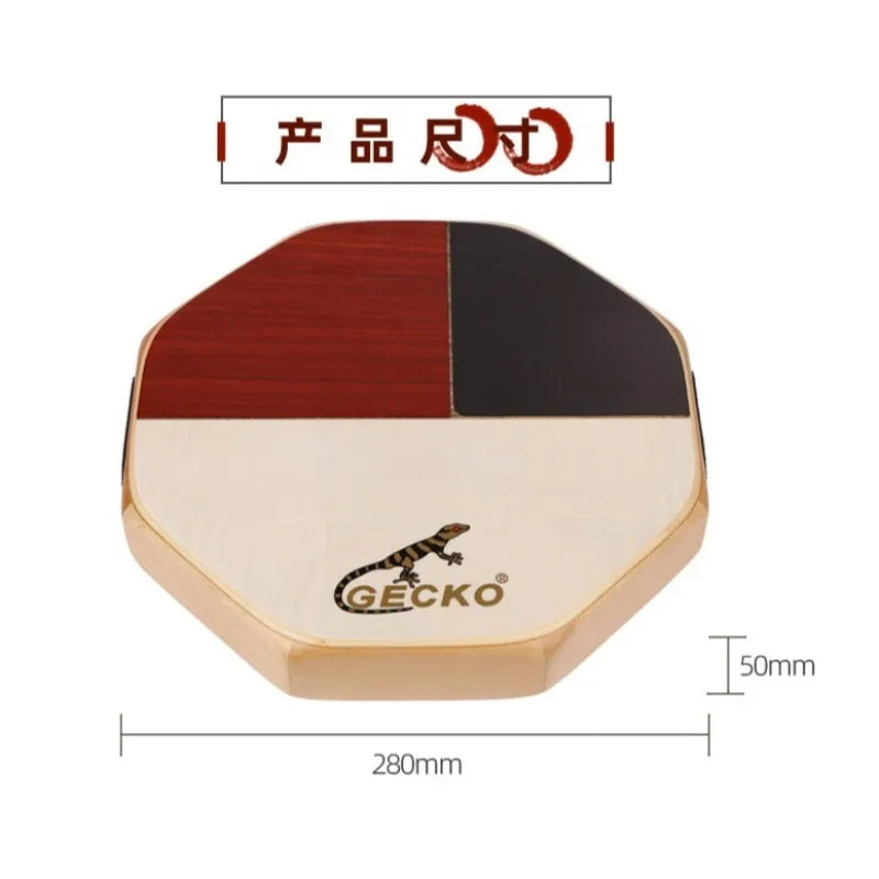 Gecko Box Drum Portable Three-color Tambourine Bango String