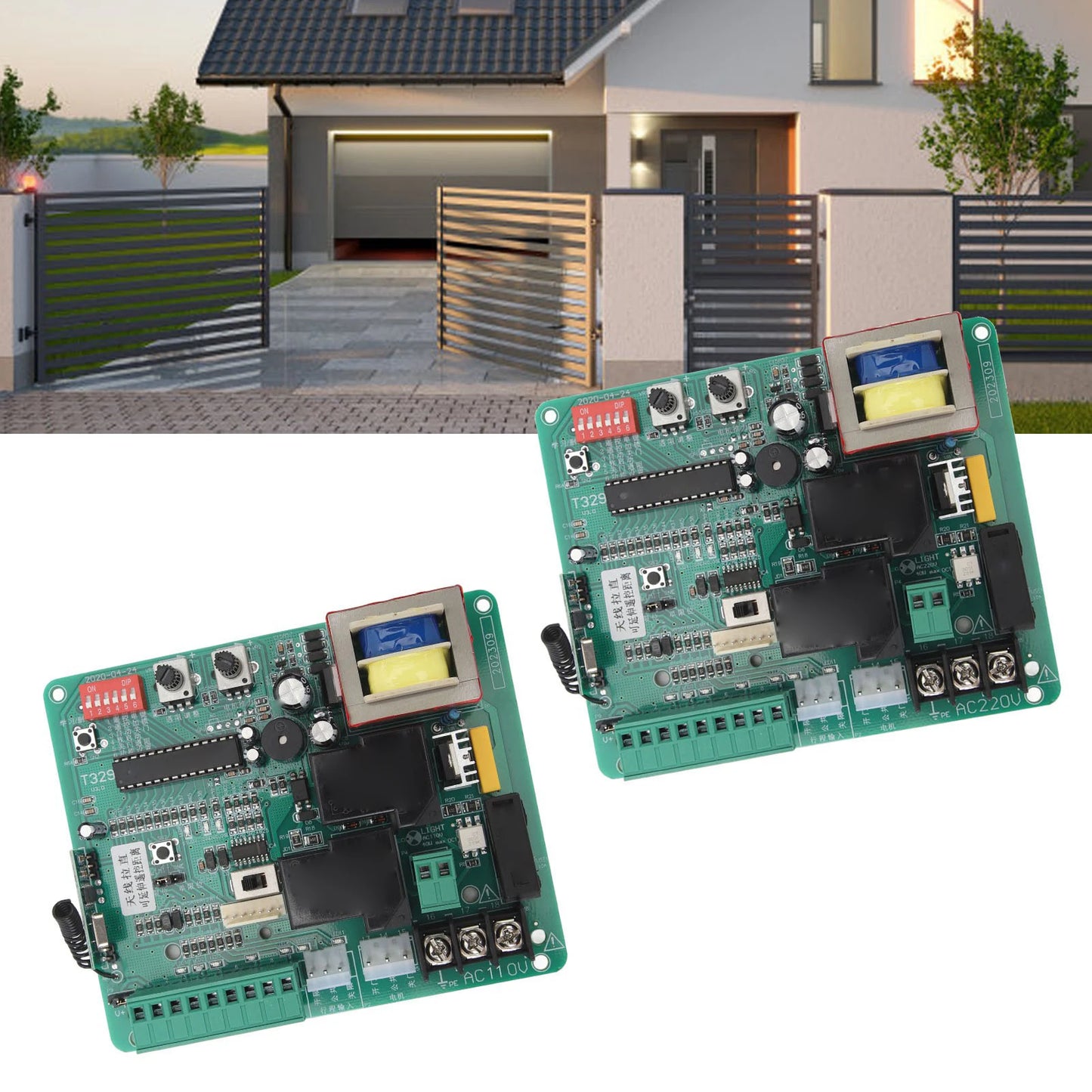 Sliding Gate Opener Control Board Accurate Automatic Door Opener Control Board Stable Easy Install Anti Interference for Home Peaceful Pleasures Health and Wellness