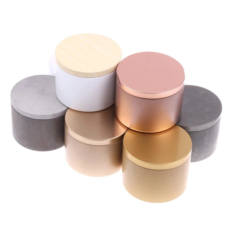 8oz Tinplate Candle Tins with Lids | Candle Making & Storage