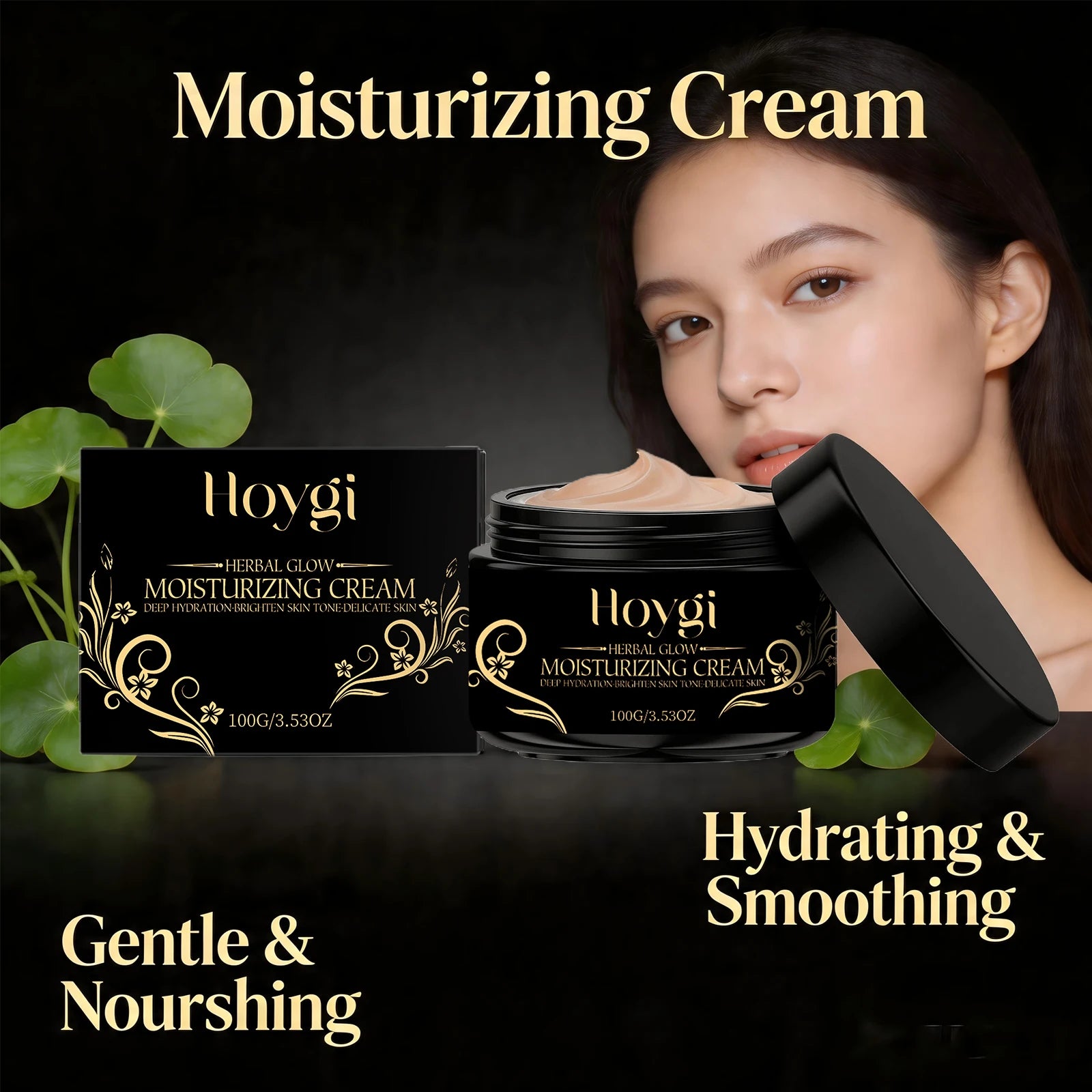 Centella Asiatica Moisturizing Face Cream Deep Hydrating & Skin Brightening Reduce Redness Soft Restores Elasticity Daily Care Peaceful Pleasures Health and Wellness