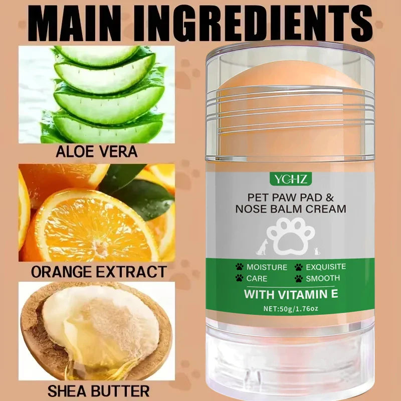 Pet Paw & Nose Care Cream – Dog & Cat Moisturizing Balm