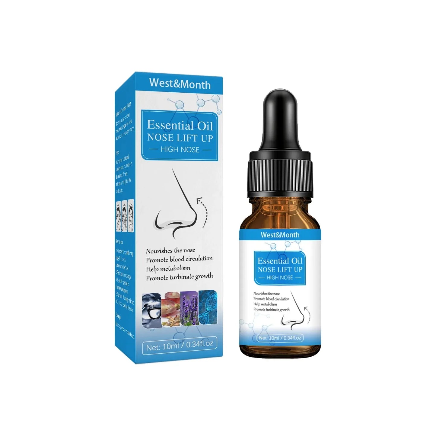 Nose Lifting Essential Oil Lift Up Heighten Rhinoplasty Care Beauty Nose Beautiful Shaping Nosal Bone Remodeling Massage Essence Peaceful Pleasures Health and Wellness 10ml