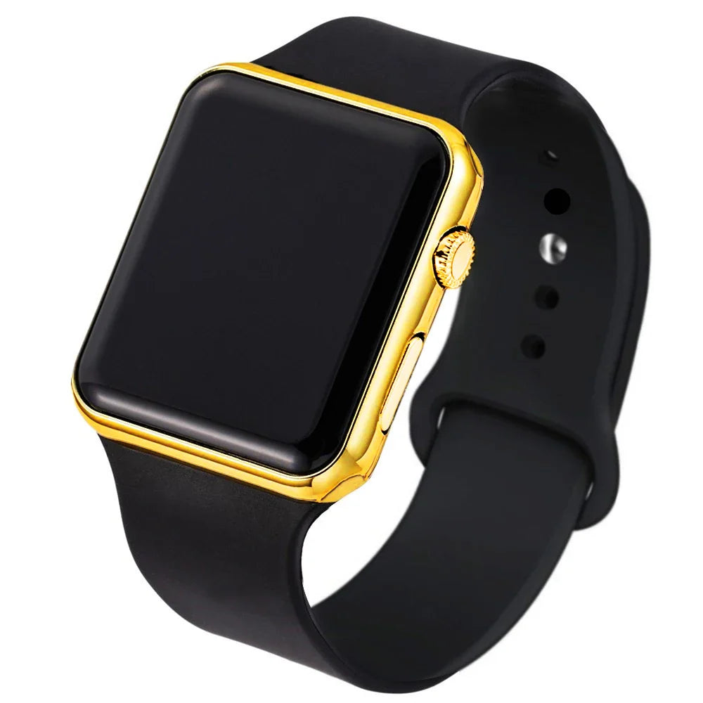 TINUORA Square LED Digital Watch – Unisex Casual Sports Wristwatch