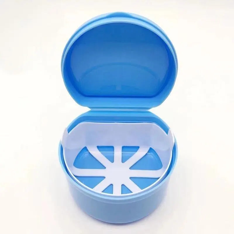 Dental Care Box Dental Holder Cleaning Box Orthodontic Appliance Denture Immersion Cleaning Box Belt Filter Cleaning 1pc Peaceful Pleasures Health and Wellness