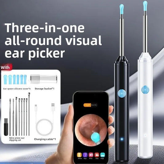 【HOT SALE】Visual Ear Wax Cleaner with Camera Safe Earwax Removal Endoscope with Camera Luminous Otoscope Ear Cleaning Tools Peaceful Pleasures Health and Wellness