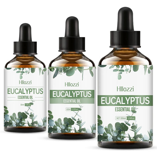 Hllozzi Pure Eucalyptus Essential Oil | Aromatherapy Diffuser Aromatherapy Essential Oil Oasis Select