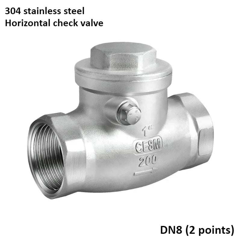 304 Stainless Steel Swing Check Valve – 2/3/4/6 Point Threaded