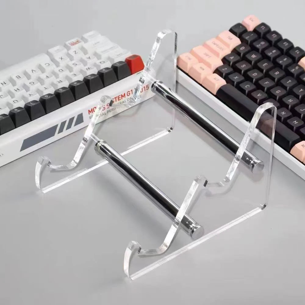 Transparent Acrylic Keyboard Stand | 1, 2 & 3-Tier Desk Rack