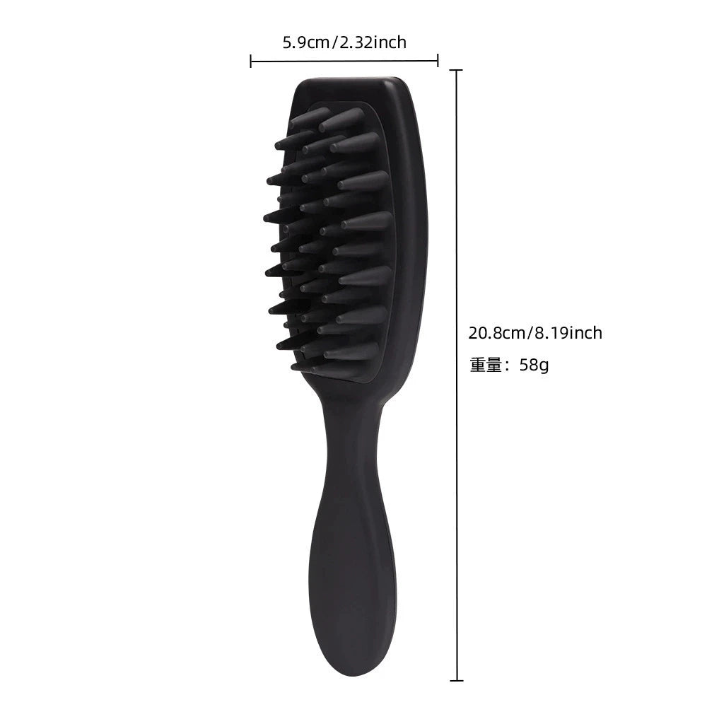 Silicone Scalp Massage Brush | Long Handle Shampoo & Scrubber