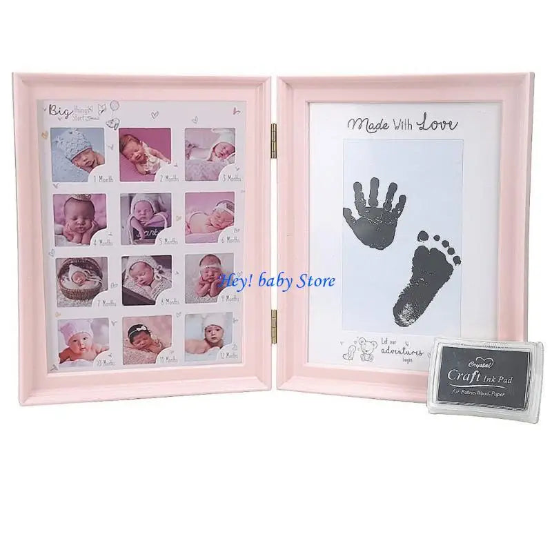 Foldable Baby Handprint Photo Frame | Nursery Keepsake Gift