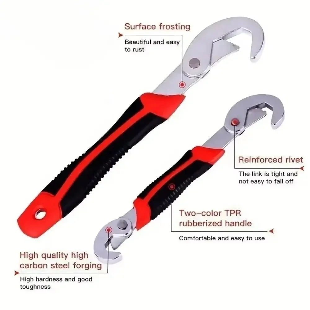 Adjustable Wrench & Pliers Set | Heavy-Duty Steel DIY Tools