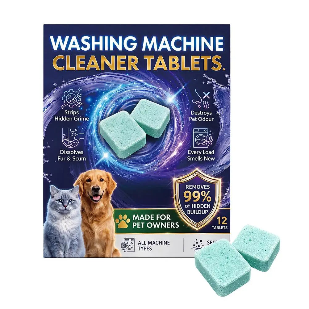Washing machine cleaner effectively removes stubborn pet hair lint and odors from the laundry room Peaceful Pleasures Health and Wellness 12pcs