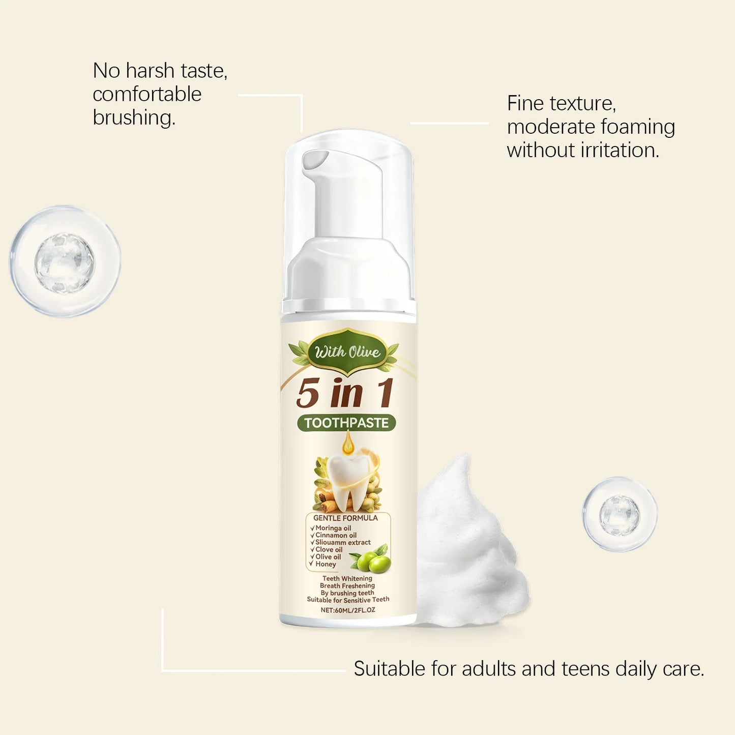 Olive Teeth Clean Toothpaste for Oral Health Peaceful Pleasures Health and Wellness