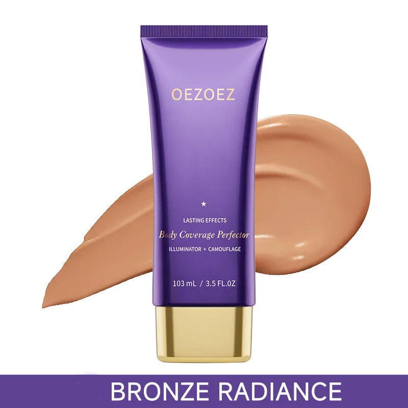 Body Coverage Perfector+ Buffer Brush - Flawless Body Makeup, Concealer for Scars, Spots, Veins, Tattoos and More Blend Cosmetic Peaceful Pleasures Health and Wellness BRONZE RADIA