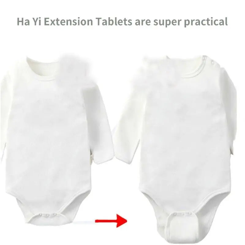 Baby Romper Extender Pads 4pcs | Soft Cotton Snap Extension