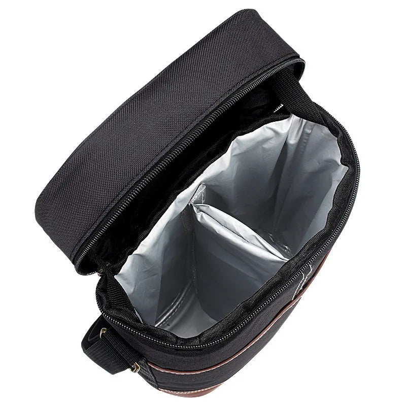 Soft Cooler Wine Bottle Insulated Bag for Wine Thermal 2 Drink Bottle 750ml Beer Outdoor Bag for Travel Carrier Tote Wine Glass Peaceful Pleasures Health and Wellness