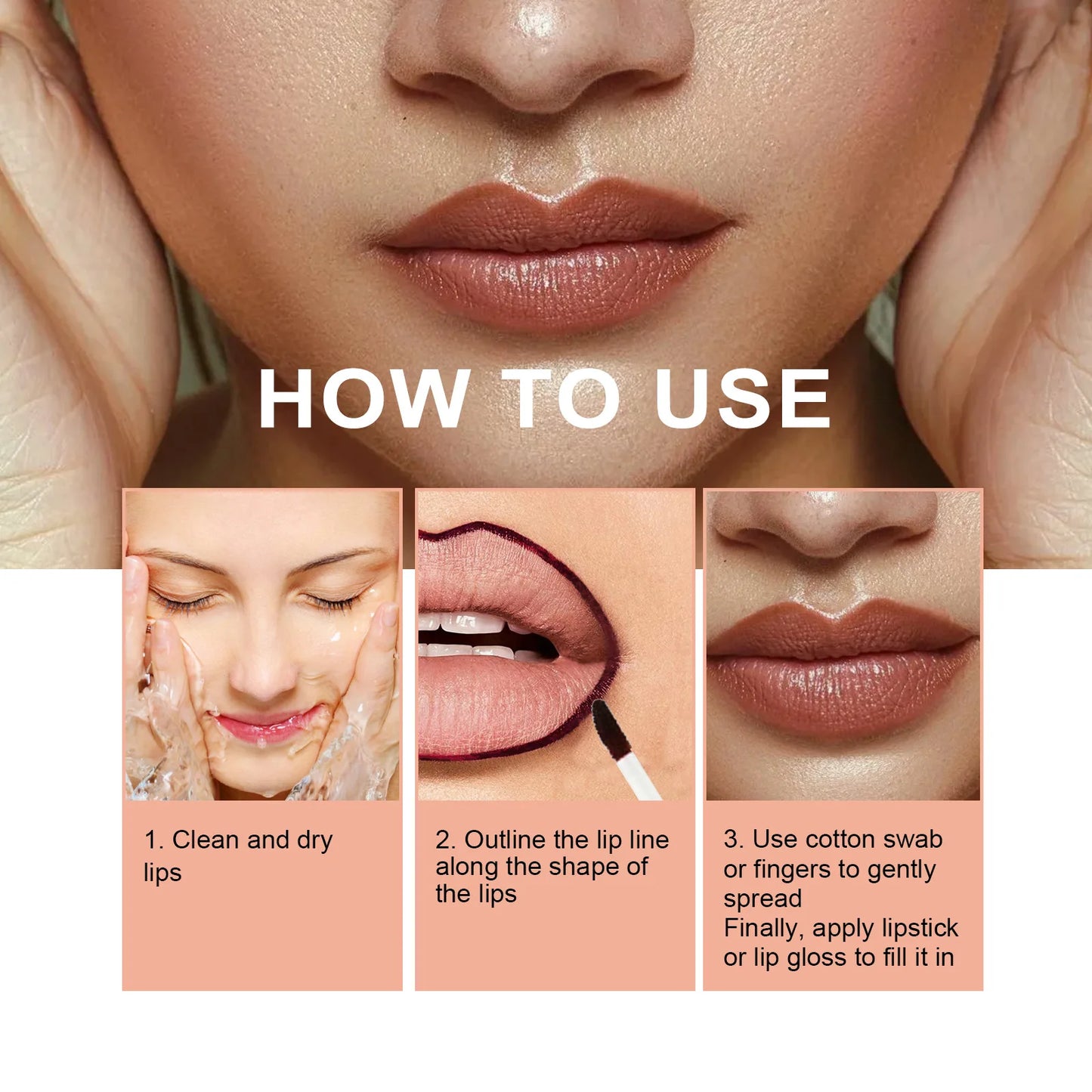 EELHOE Peel Off Lip Liner – Waterproof Moisturizing Lip Gloss