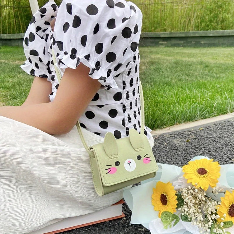 Girls Mini PU Leather Crossbody Bag – Kids Princess Purse