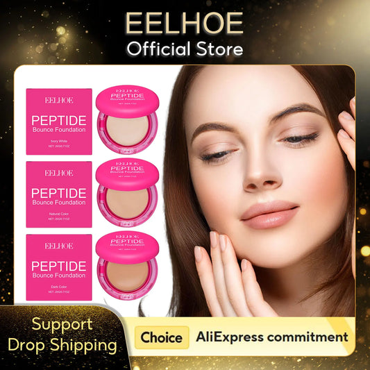 EELHOE Peptide Balm Foundation | Full Coverage, Oil Control 20g Balm Foundation Peaceful Pleasures Health and Wellness
