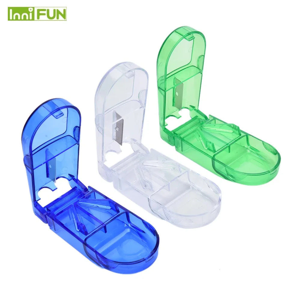 Portable Pill Cutter Splitter & Storage Case | 3 Colors