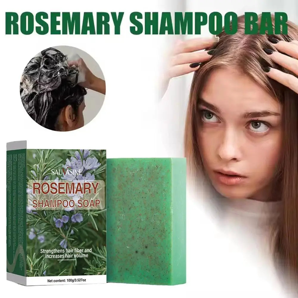 Rosemary Shampoo Bar For Hair Growth Anti Hair Loss Biotin Volumizing Hair Soap Strengthening Thickening Scalp Treatment 100g Peaceful Pleasures Health and Wellness