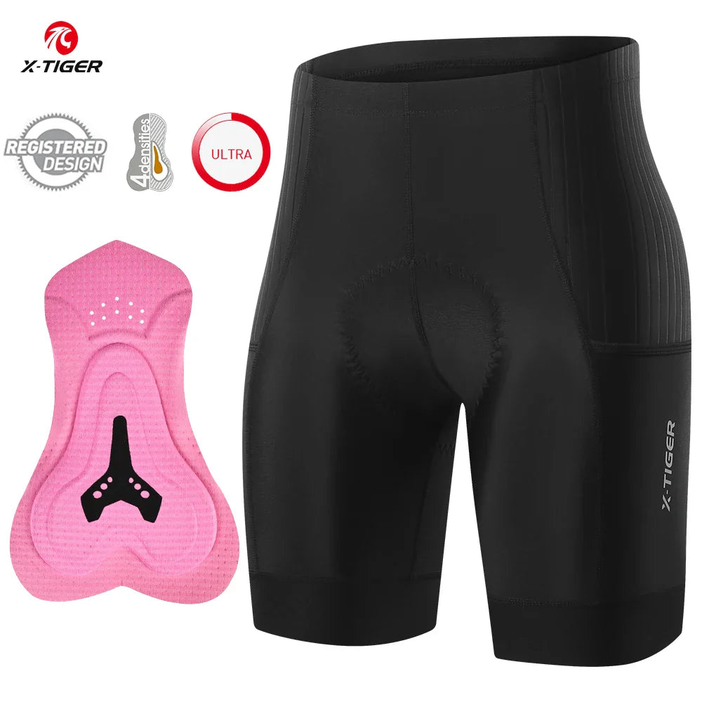 X-TIGER Women's 7-Hour Padded Cycling Shorts | Breathable Bike
