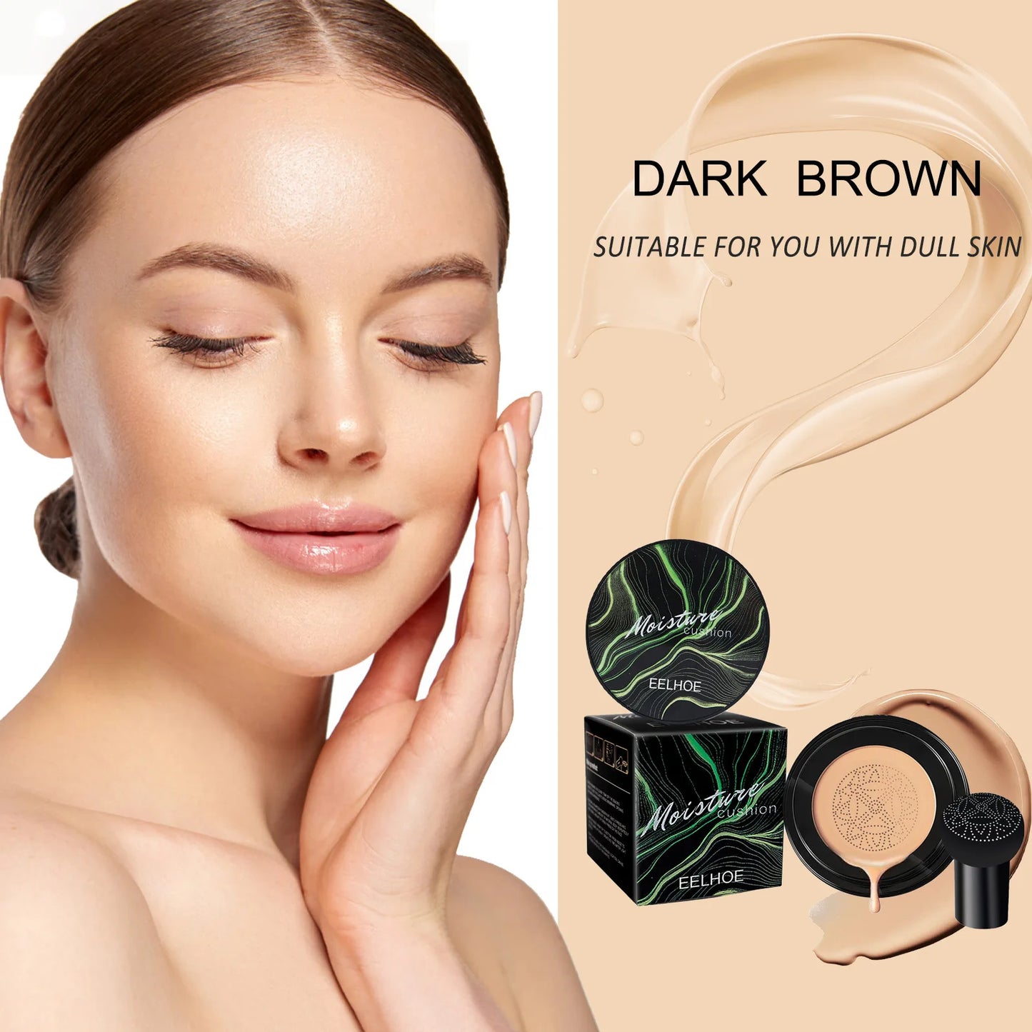 EELHOE Mushroom Head Air Cushion BB Cream – Brightening Foundation