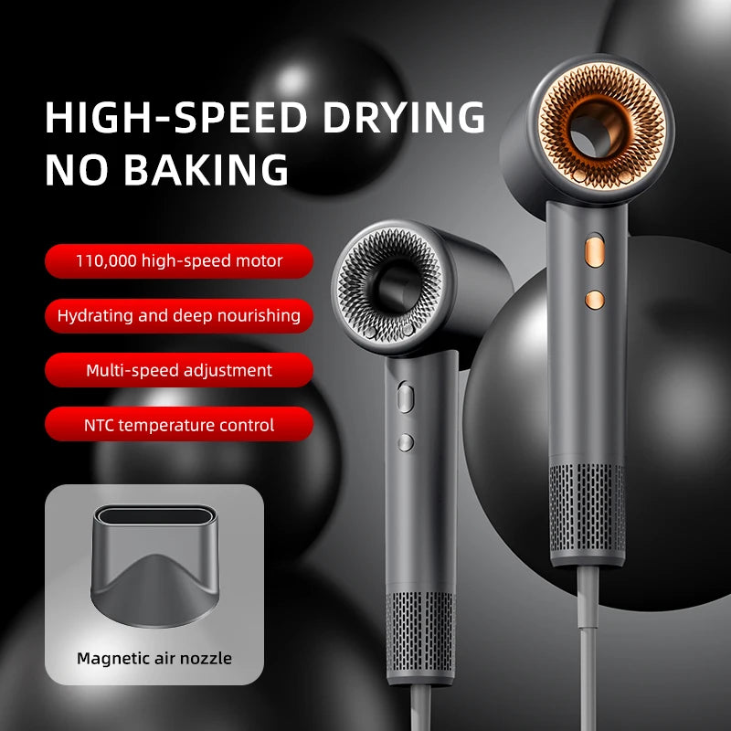 The high-speed hair dryer, a household high-power hair dryer, has a negative ion function to prevent dryness and frizz Peaceful Pleasures Health and Wellness