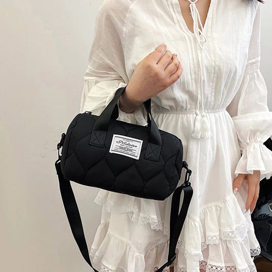 Women Cotton Tote Bag Crossbody Handbag for Gym Travel Leisure Use with Waterproof Coating Peaceful Pleasures Health and Wellness
