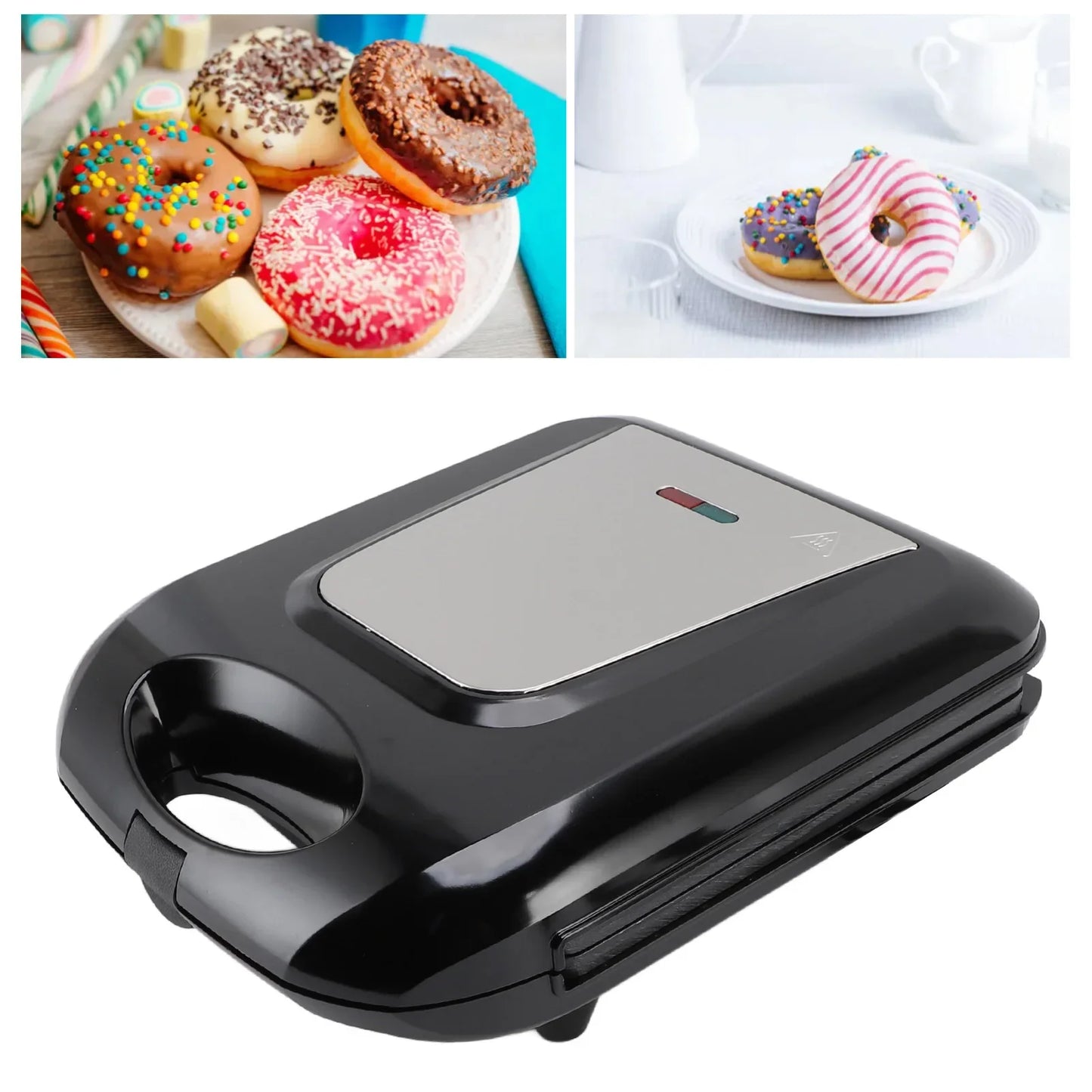 URGGU 16-Hole Mini Donut Maker Machine | 1400W Non-Stick
