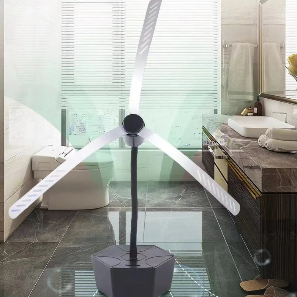 USB Rechargeable Fly Repellent Fan – Portable & Soundless