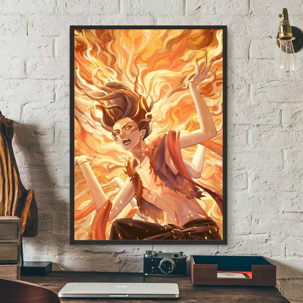 Chinese myth animation Nezha Poster HD art sticky wall waterproof home living room bedroom bar aesthetic decoration Peaceful Pleasures Health and Wellness z10 40X50cmNoframe