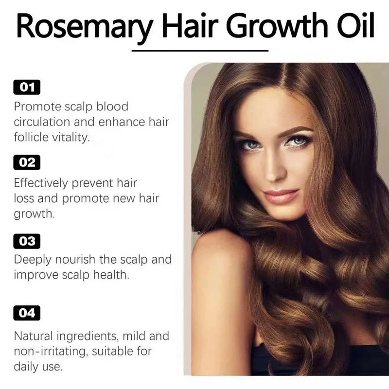 Rosemary & Lavender Hair Growth Essential Oil – 60ml Peaceful Pleasures Health and Wellness