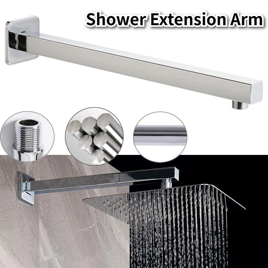 Stainless Steel Shower Extension Arm | Wall-Mounted 30/40cm Shower Extension Arm Peaceful Pleasures Health and Wellness