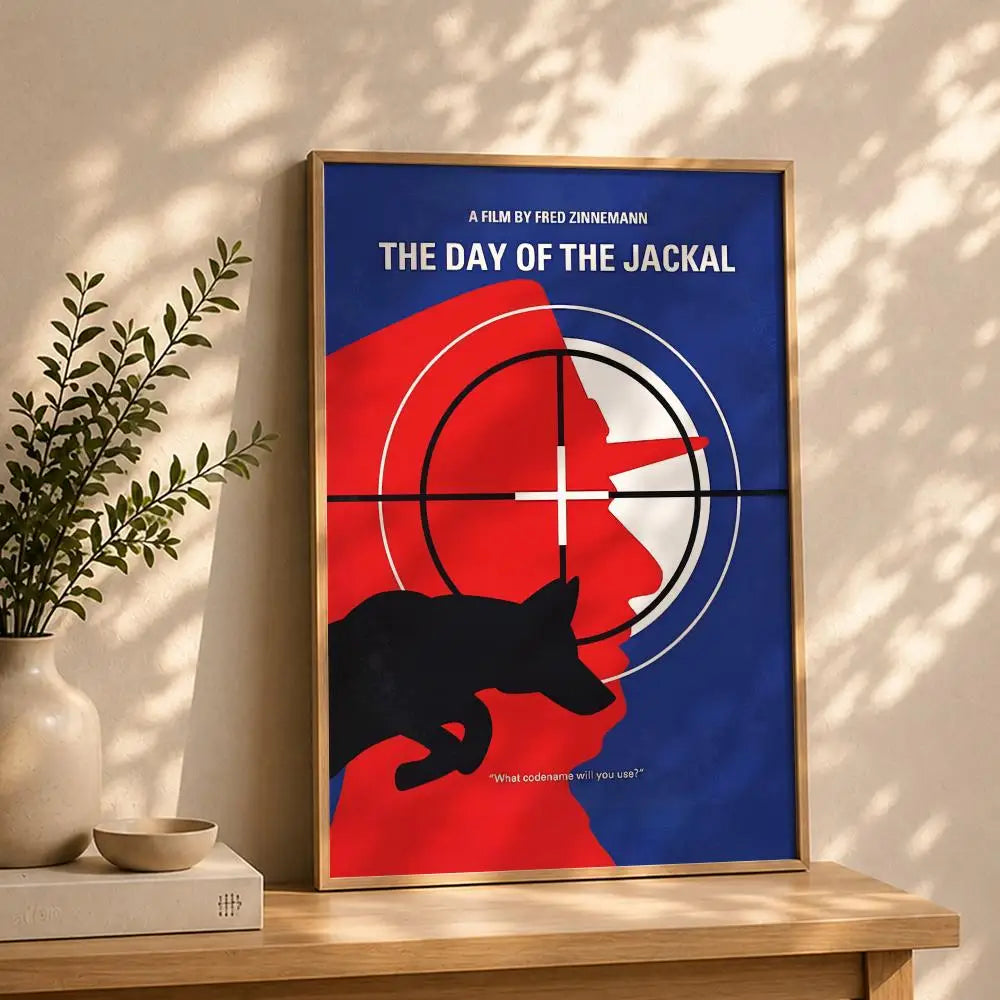 The Day of the Jackal Movie Poster – HD Waterproof Wall Art Movie Poster Wall Art Peaceful Pleasures Health and Wellness White6 40X50cmNoframe