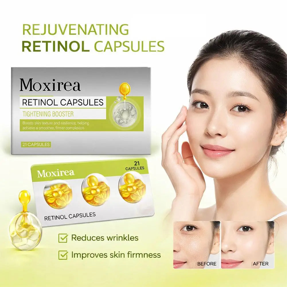 21 Retinol serum capsules Spot Acne Wrinkle Remover Firming Whitening Hyaluronic Acid Essence Skin Care New style Peaceful Pleasures Health and Wellness