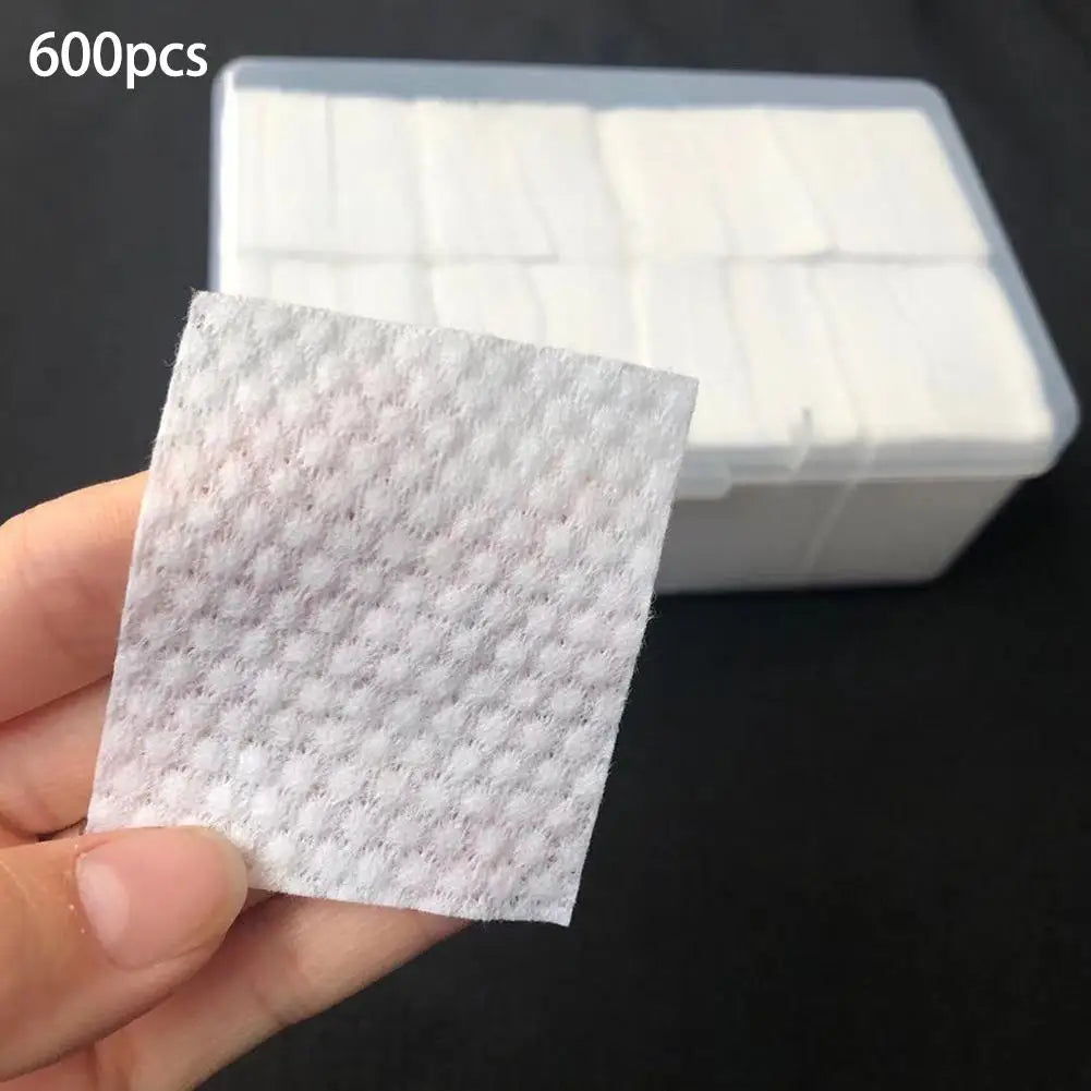 600pcs Disposable Cotton Pads – Makeup Remover & Microblading