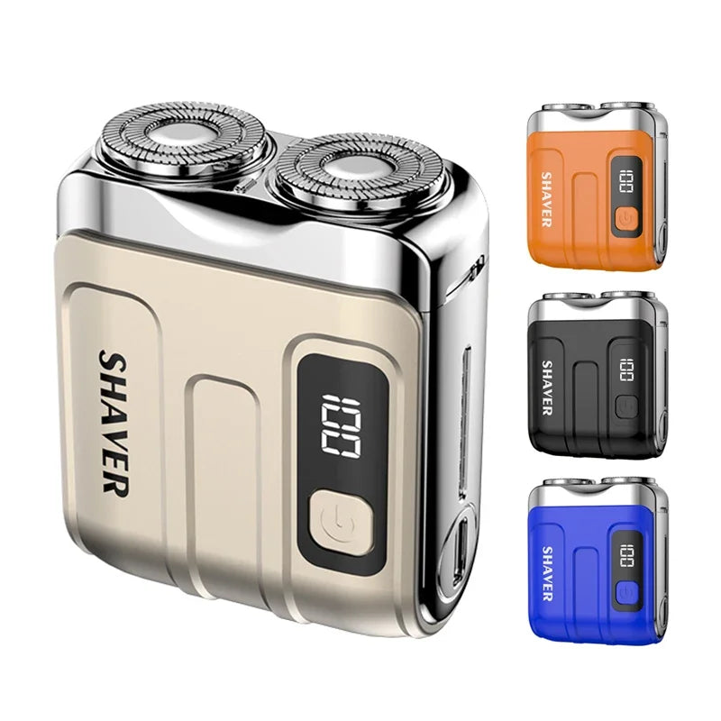 XMSJ R-18 Mini Rotary Electric Shaver | Dual Blade Rechargeable