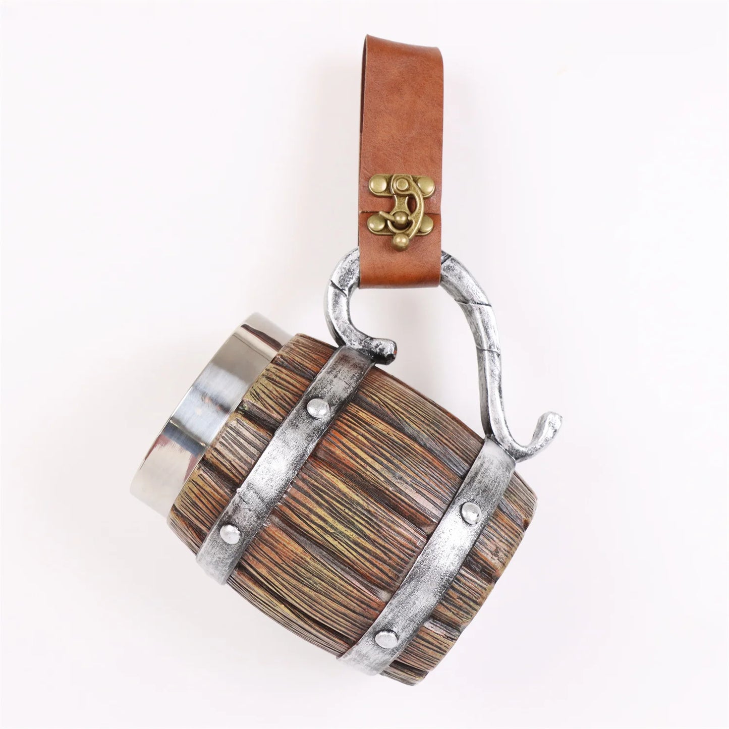 Medieval Steampunk Belt Cup Hanger Viking Knight Mug Strap Holder