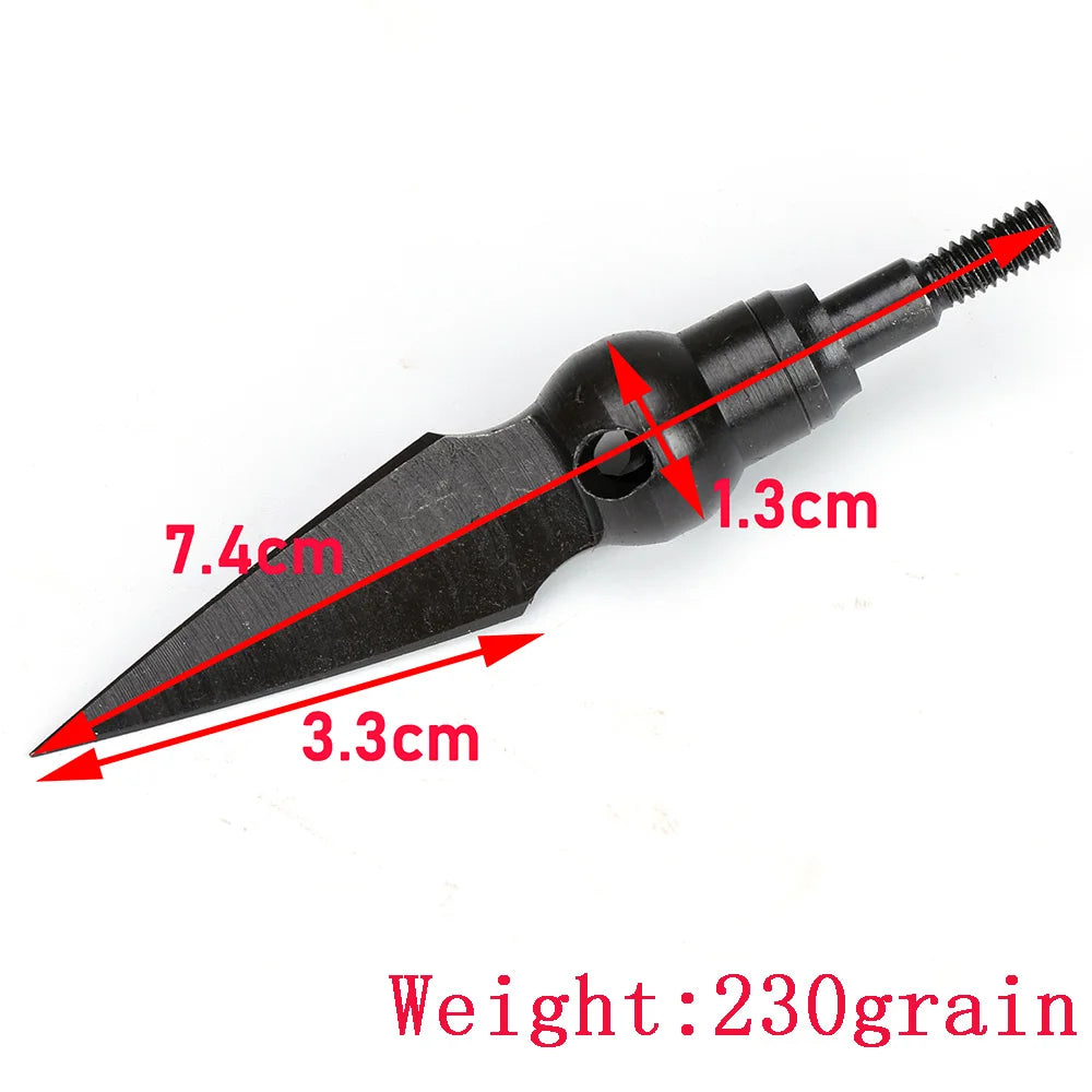 Carbon Steel Arrowheads Archery Broadheads Hunting Arrow Heads Tips