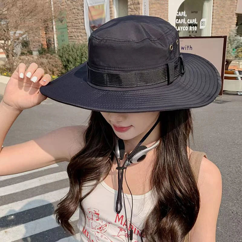 Wide Brim Unisex Bucket Sun Hat – Fishing, Hiking & Outdoor
