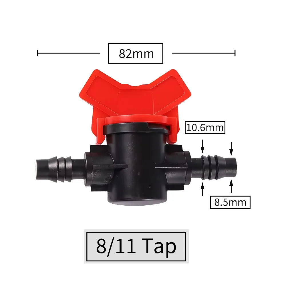 Connectors With 1/2 3/4 Inch Thread Drip Irrigation System Fitting 4/8/10/12/16/20/25mm Hose Barbed Mini Valve Garden Tap Barb Peaceful Pleasures Health and Wellness