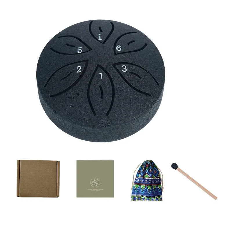 Steel Tongue Drum Portable Rain Hand Pan Percussion Musical