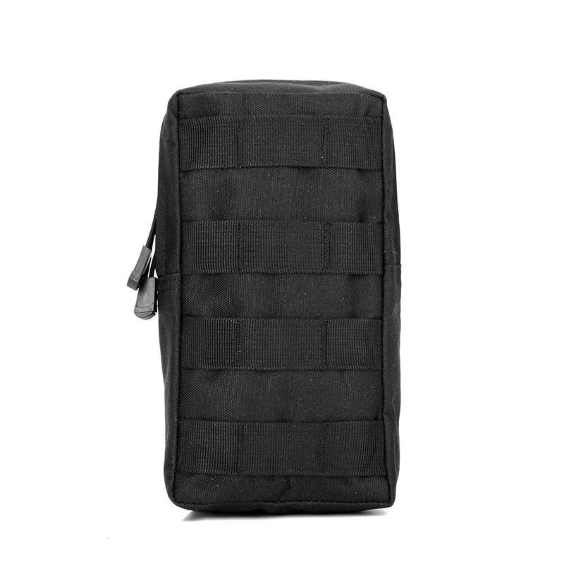 Tactical Molle System Medical Pouch 600D Utility EDC Tool Accessory Waist Pack Phone Case Airsoft Hunting Bag Outdoor Equipment Peaceful Pleasures Health and Wellness Black