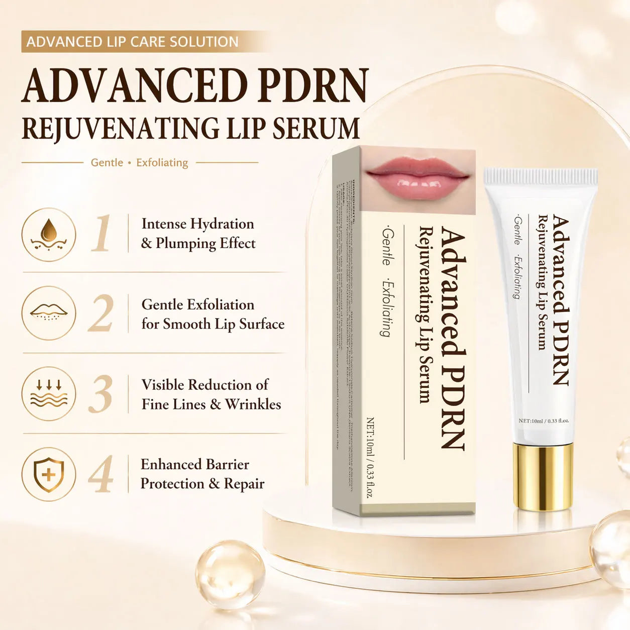 SAUVASINE PDRN Lip Serum – Hydrating & Smoothing Lip Balm