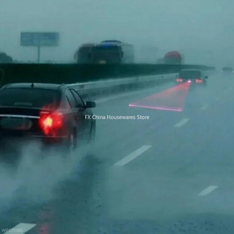 Car LED Laser Fog Light - Anti-Collision Rear Tail Warning Lamp - Enhanced Visibility for Night & Fog Driving Peaceful Pleasures Health and Wellness