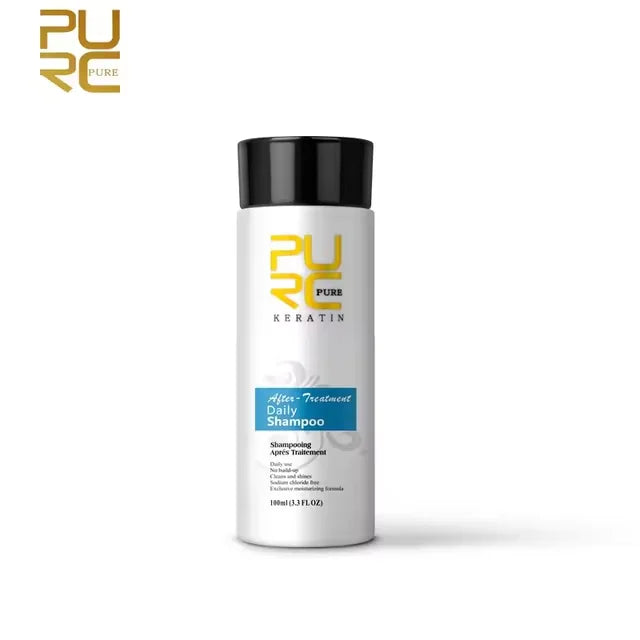 PURC Keratin Treatment Shampoo Conditioner Hair Straightening Products Smoothing Repairing Hair Mask Curly Hair Straighten Care Peaceful Pleasures Health and Wellness Daily Shampoo China Mainland