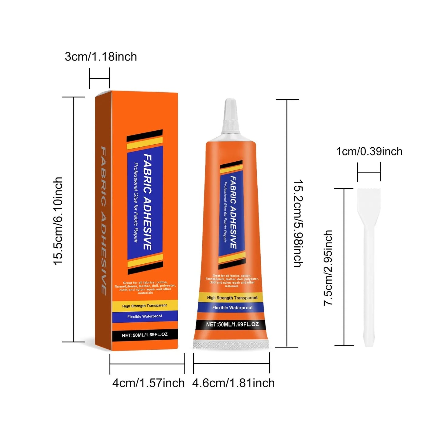 Universal Fabric Glue – No-Sew Adhesive for Leather & Denim